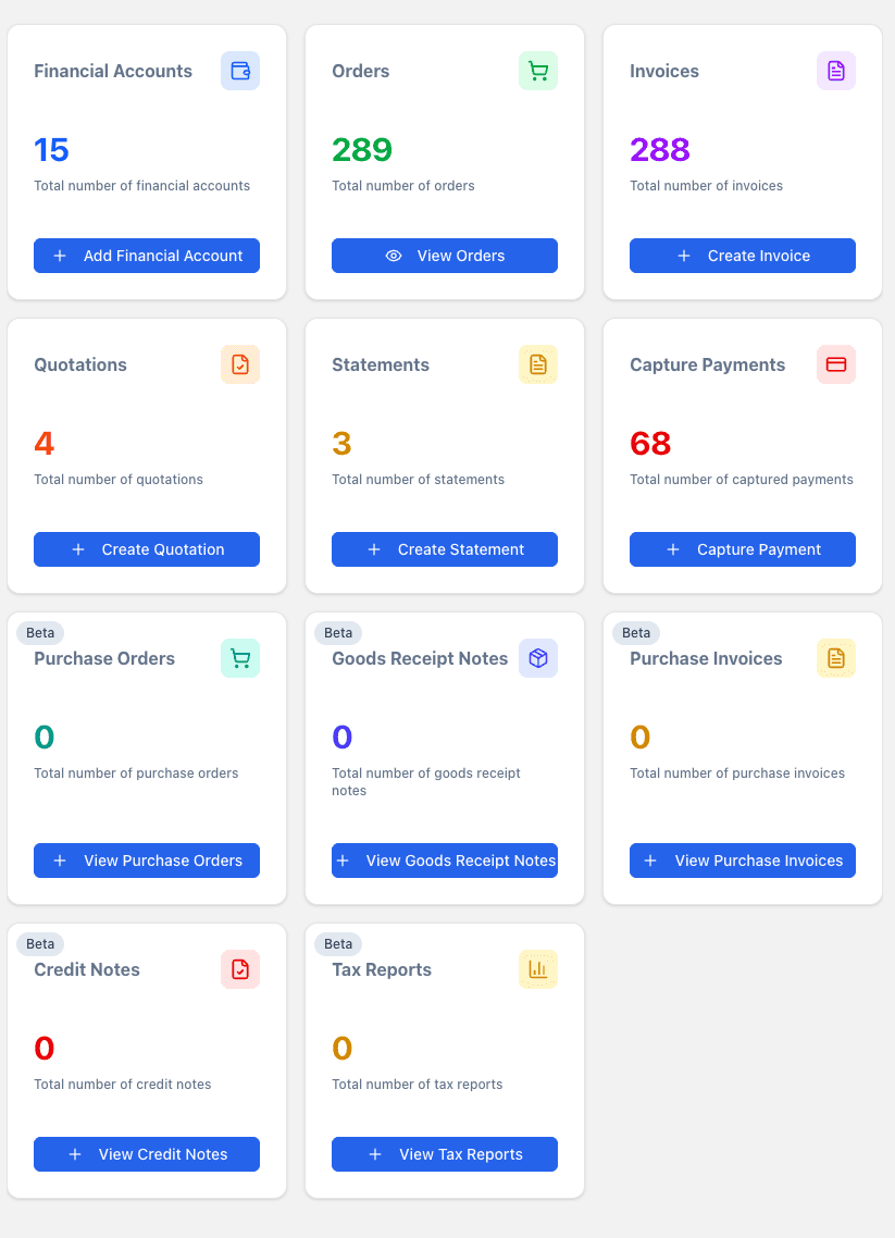 Accounting Hub screenshot